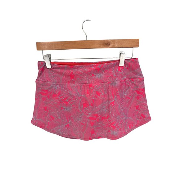 PrAna Womens Tropical Pink Athletic Skirt M Recycled Nylon Blend Eco-Friendly - Picture 1 of 8